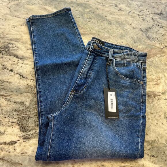 NWT Just Black Denim Medium Wash Mom Jeans Size 31 - Picture 2 of 4